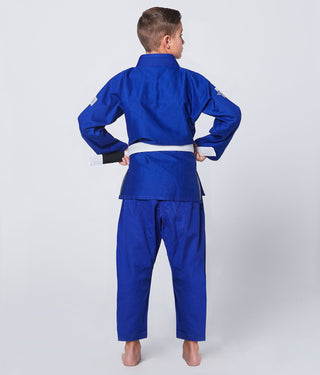 Core Blue Brazilian Jiu Jitsu BJJ Gi Unifrom for Kids