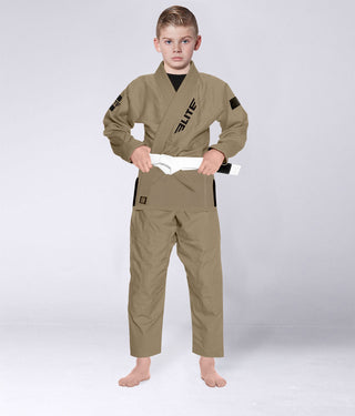 Kids' Core Khaki Brazilian Jiu Jitsu BJJ Gi