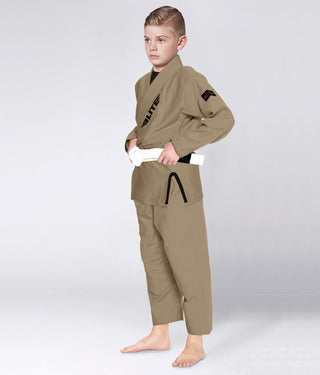Kids' Core Khaki Brazilian Jiu Jitsu BJJ Gi