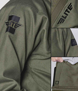 Core Green Brazilian Jiu Jitsu BJJ Gi Unifrom for Kids
