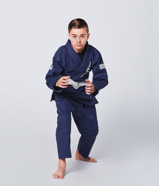 Core Navy Brazilian Jiu Jitsu BJJ Gi Unifrom for Kids