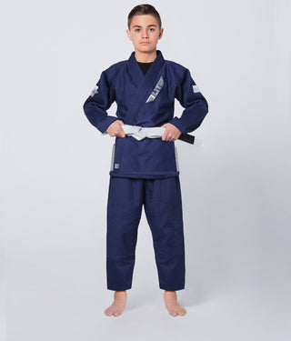 Core Navy Brazilian Jiu Jitsu BJJ Gi Unifrom for Kids