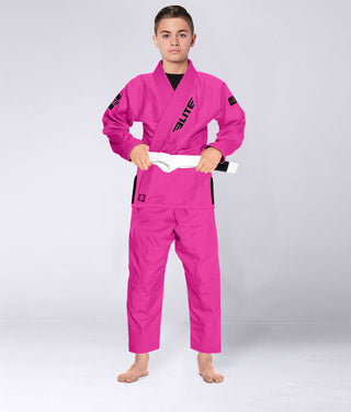 Kids' Core Pink Brazilian Jiu Jitsu BJJ Gi