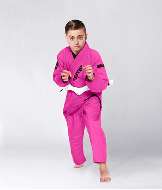 Core Pink Brazilian Jiu Jitsu Gi BJJ Uniform for Kids