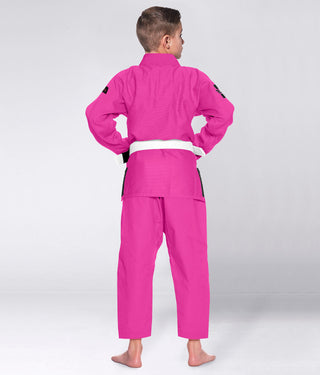 Core Pink Brazilian Jiu Jitsu Gi BJJ Uniform for Kids