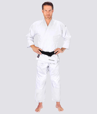 Ultra Light Preshrunk White Adult Judo Gi for Adults