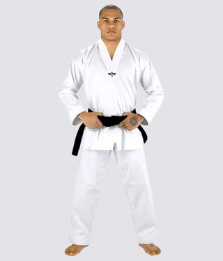 Elite Sports Ultra Light Preshrunk Side-Slit Design White Adult Taekwondo - TKD Gi