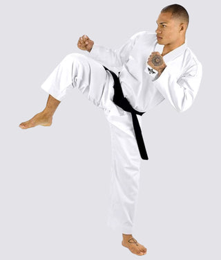 Elite Sports Ultra Light Preshrunk Antimicrobial Inner Lining White Adult Taekwondo - TKD Gi