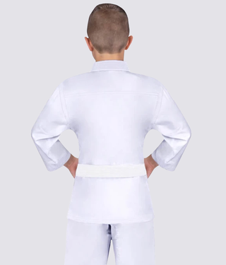 Elite Sports WKF Approved Light Preshrunk White Kids Karate Gi