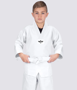 Elite Sports Ultra Light Preshrunk Antibacterial White Kids Taekwondo - TKD Gi (Kids)