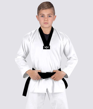Elite Sports Ultra Light Preshrunk Antibacterial White Kids Taekwondo - TKD Gi