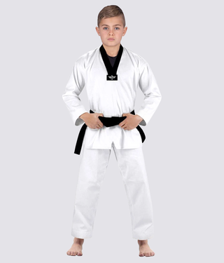 Elite Sports Ultra Light Preshrunk Side-Slit Design White Kids Taekwondo - TKD Gi