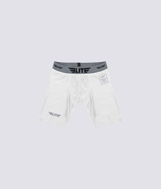 Adults' White Compression Muay Thai Shorts