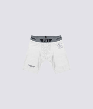 Adults' White Compression Judo Shorts