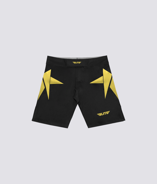 Mens' Star Black/Gold Wrestling Shorts