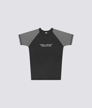Kids' Standard Gray Short Sleeve NO-GI Rash Guard