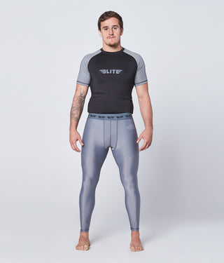 Men's Plain Gray Compression Karate Spat Pants