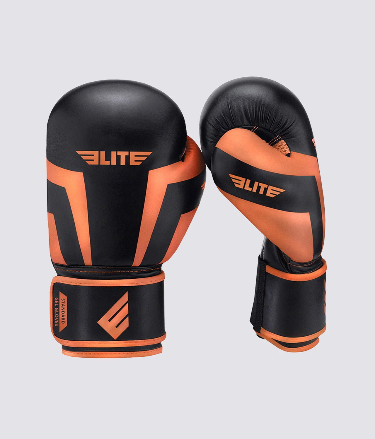 Kids' Standard Black/Orange Boxing Gloves