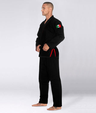 Men's Premium Mexican Black Brazilian Jiu Jitsu BJJ Gi