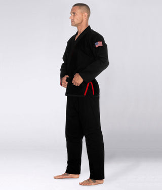 Men's Premium USA Black Brazilian Jiu Jitsu BJJ Gi