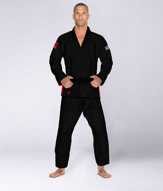 Men's Premium USA Black Brazilian Jiu Jitsu BJJ Gi