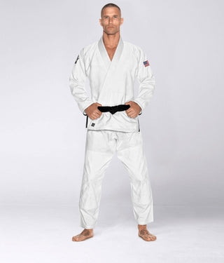 Men's Premium USA White Brazilian Jiu Jitsu BJJ Gi