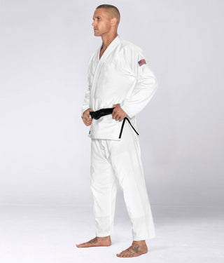 Men's Premium USA White Brazilian Jiu Jitsu BJJ Gi