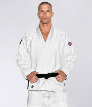 Men's Premium USA White Brazilian Jiu Jitsu BJJ Gi