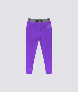 Men's Plain Purple Compression Boxing Spat Pants