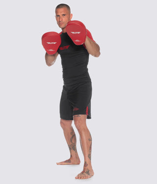 Adults' Essential Curved Red Boxing Punching Mitts