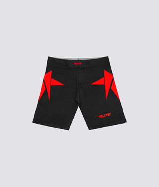 Adults' Star Sublimation Black/Red Training Shorts