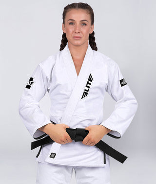 Core White Brazilian Jiu Jitsu BJJ Gi Unifrom for Women