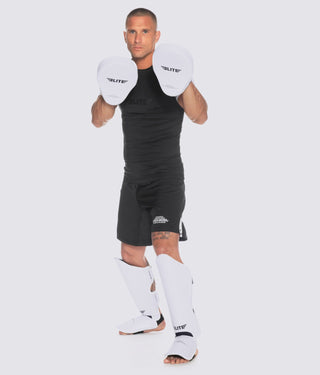 Adults' Essential Curved White Boxing Punching Mitts