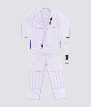 Elite White Brazilian Jiu Jitsu Gi BJJ Uniform for Kids
