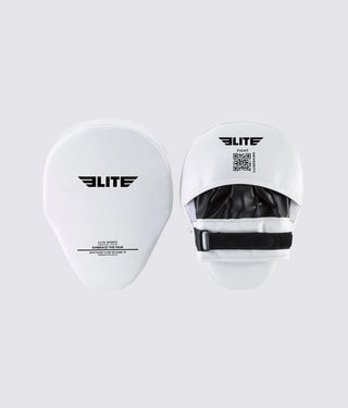 Adults' Essential Curved White Boxing Punching Mitts