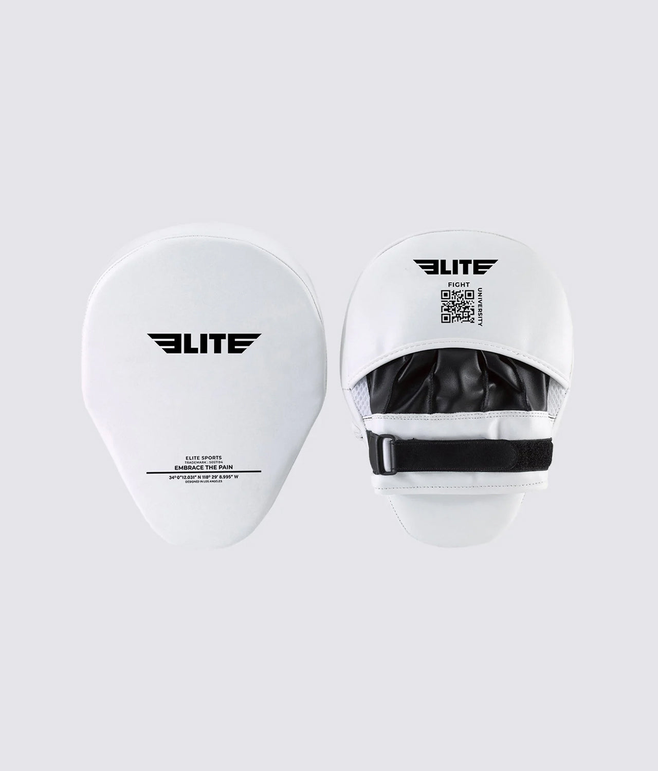 Adults' Essential Curved White MMA Punching Mitts
